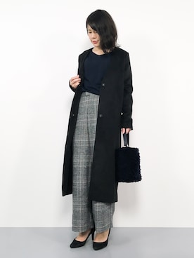 「Pierrot（ピエロ）のアイテム（その他アウター）」を使った、natsumiさん（レディース・160cm）の秋コーディネート