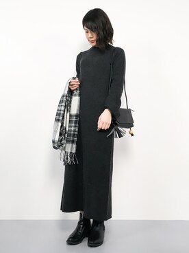 「Steven Alan（スティーブンアラン）のアイテム（ワンピース/ドレス）」を使った、natsumiさん（レディース・160cm）の秋コーディネート