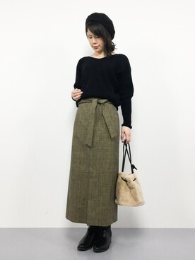 natsumiさん（レディース・160cm）の冬コーディネート