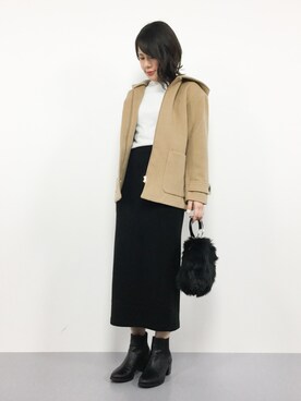「reca（レカ）のアイテム（バッグ）」を使った、natsumiさん（レディース・160cm）の冬コーディネート