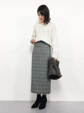 natsumiさん（レディース・160cm）の冬コーディネート