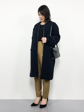 「RIM.ARK（リムアーク）のアイテム（その他アウター）」を使った、natsumiさん（レディース・160cm）の冬コーディネート