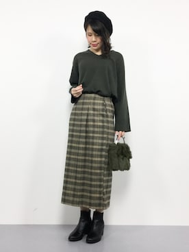 natsumiさん（レディース・160cm）の冬コーディネート