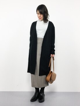 「Khaju（カージュ）のアイテム（その他アウター）」を使った、natsumiさん（レディース・160cm）の冬コーディネート