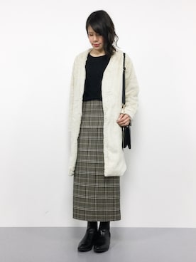 「SHIPS Days（シップスデイズ）のアイテム」を使った、natsumiさん（レディース・160cm）の冬コーディネート