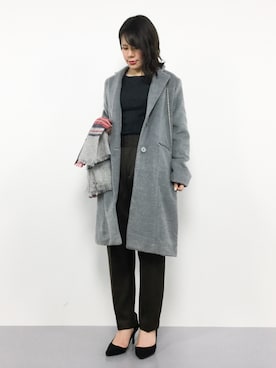 「MACKINTOSH PHILOSOPHY（ﾏｯｷﾝﾄｯｼｭ ﾌｨﾛｿﾌｨｰ）のアイテム」を使った、natsumiさん（レディース・160cm）の冬コーディネート