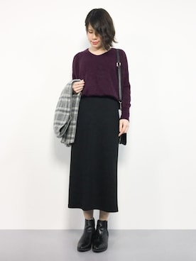 natsumiさん（レディース・160cm）の冬コーディネート