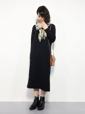 「TONE SELECT GOODS（トーンセレクトグッズ）のアイテム」を使った、natsumiさん（レディース・160cm）の冬コーディネート