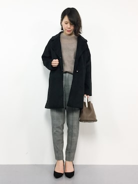 「CLEARIMPRESSION （クリアインプレッション）のアイテム」を使った、natsumiさん（レディース・160cm）の冬コーディネート
