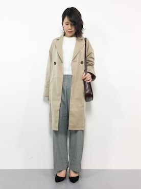 「TONE SELECT GOODS（トーンセレクトグッズ）のアイテム」を使った、natsumiさん（レディース・160cm）の冬コーディネート