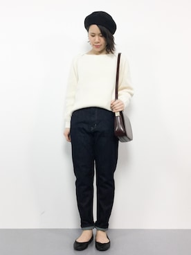 「TONE SELECT GOODS（トーンセレクトグッズ）のアイテム」を使った、natsumiさん（レディース・160cm）の冬コーディネート