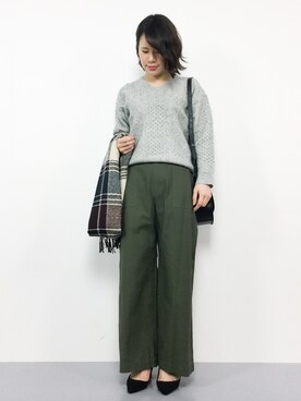 「mimis（ミイーミイーズ）のアイテム」を使った、natsumiさん（レディース・160cm）の冬コーディネート