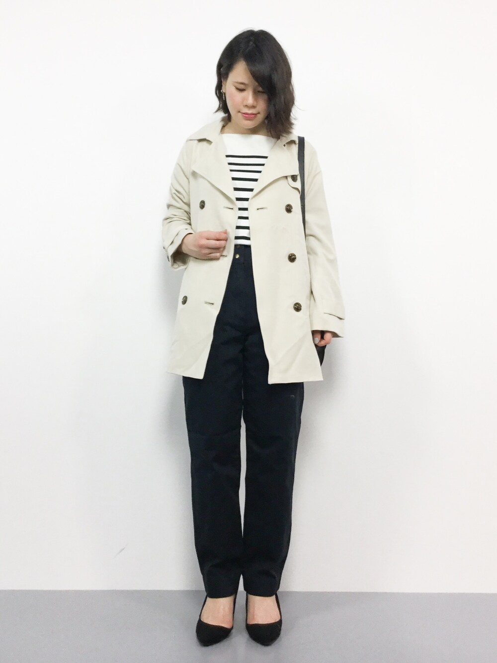 natsumiさんの「春におすすめスプリングコート/ゆったりトレンチコート（Social GIRL）」を使ったコーディネート