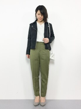 「&. NOSTALGIA（アンドドットノスタルジア）のアイテム」を使った、natsumiさん（レディース・160cm）の春コーディネート