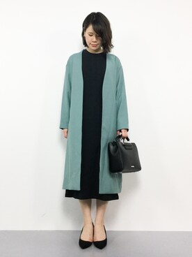 「N.（N. Natural Beauty Basic）（エヌエヌナチュラルビューティーベーシック）のアイテム（ノーカラージャケット）」を使った、natsumiさん（レディース・160cm）の春コーディネート