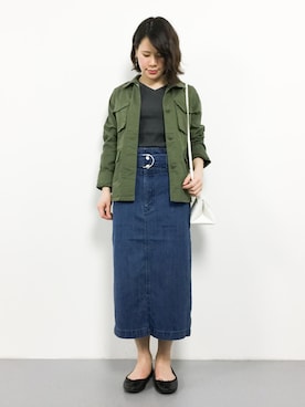 「HusHusH（ハッシュアッシュ）のアイテム」を使った、natsumiさん（レディース・160cm）の春コーディネート