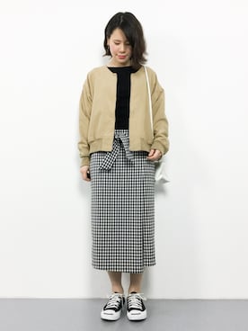 「SEVENDAYS=SUNDAY（セブンデイズサンデイ）のアイテム（ブルゾン）」を使った、natsumiさん（レディース・160cm）の春コーディネート