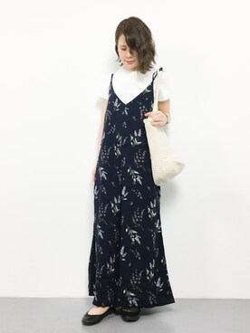 「cepo（セポ）のアイテム（オールインワン・サロペット）」を使った、natsumiさん（レディース・160cm）の春コーディネート