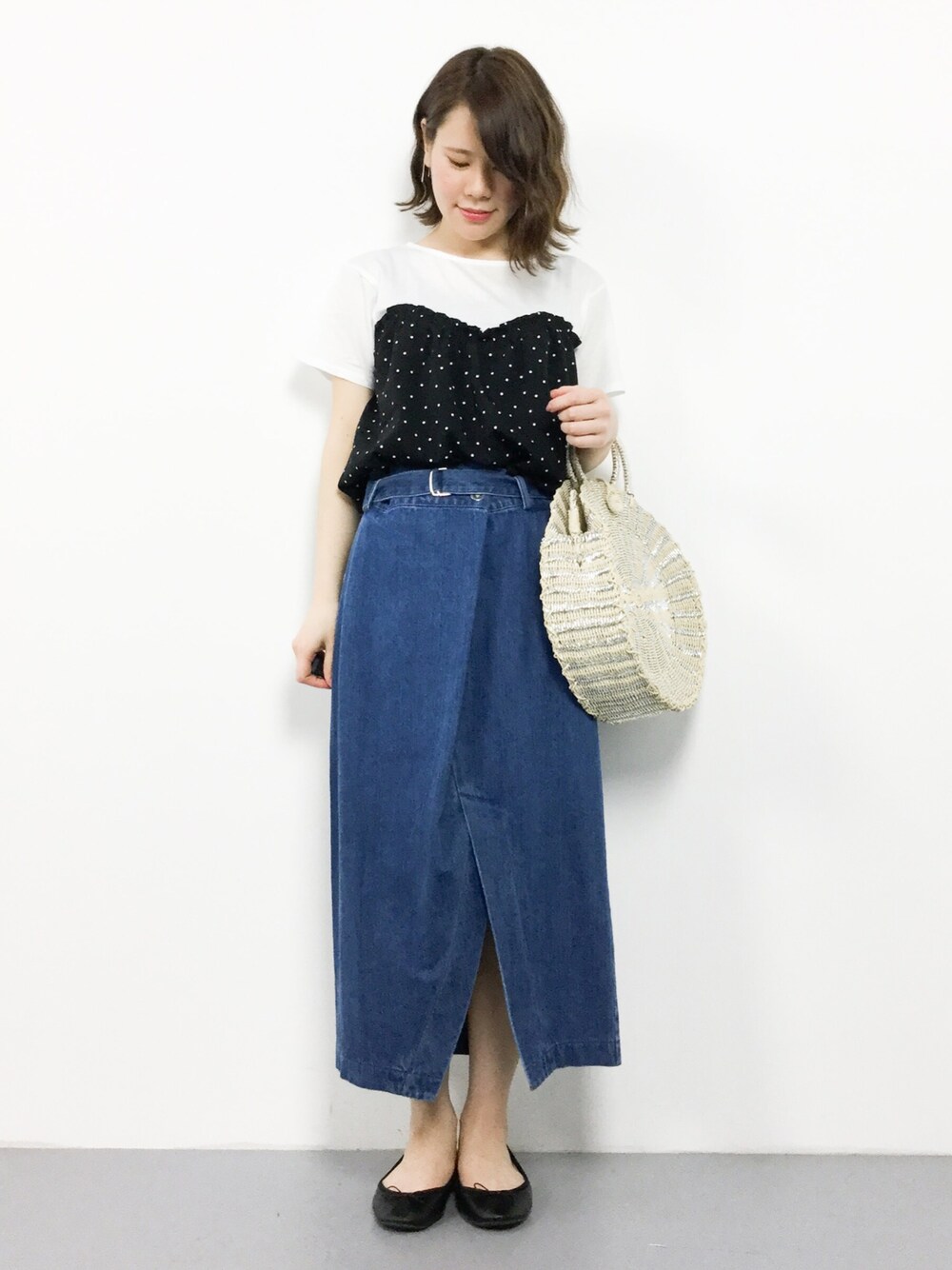 natsumiさんの「ビスチェドッキングTシャツ（natural couture）」を使ったコーディネート