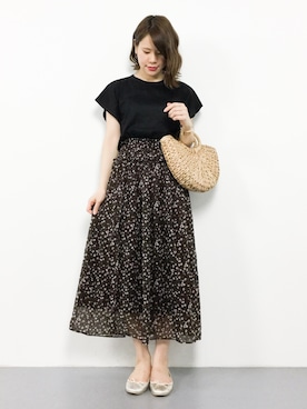「note et silence （ノートエシロンス）のアイテム（バッグ）」を使った、natsumiさん（レディース・160cm）の春コーディネート