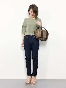 「TIMELESS COMFORT（タイムレスコンフォート）のアイテム」を使った、natsumiさん（レディース・160cm）の春コーディネート