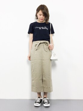 natsumiさんの「La Muette Tシャツ◆」を使ったコーディネート
