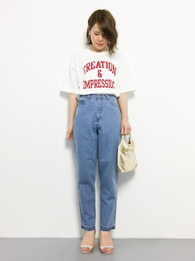 「Ctrl freak （コントロール フリーク）のアイテム」を使った、natsumiさん（レディース・160cm）の夏コーディネート