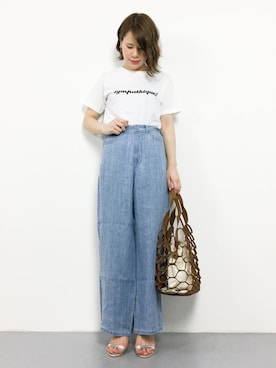 「reca（レカ）のアイテム（バッグ）」を使った、natsumiさん（レディース・160cm）の春コーディネート