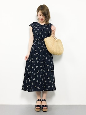 「classicalelf（クラシカルエルフ）のアイテム（バッグ）」を使った、natsumiさん（レディース・160cm）の夏コーディネート