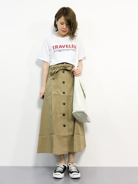 「reca（レカ）のアイテム（バッグ）」を使った、natsumiさん（レディース・160cm）の夏コーディネート