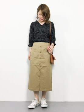 「TONE SELECT GOODS（トーンセレクトグッズ）のアイテム」を使った、natsumiさん（レディース・160cm）の夏コーディネート