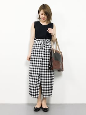 natsumiさん（レディース・160cm）の夏コーディネート