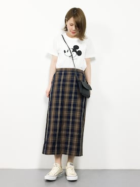 「TONE SELECT GOODS（トーンセレクトグッズ）のアイテム」を使った、natsumiさん（レディース・160cm）の夏コーディネート