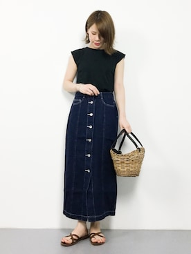 natsumiさん（レディース・160cm）の夏コーディネート