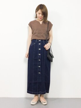 「TONE SELECT GOODS（トーンセレクトグッズ）のアイテム」を使った、natsumiさん（レディース・160cm）の夏コーディネート