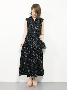 「coca（coca）（コカ）のアイテム（シャツワンピース）」を使った、natsumiさん（レディース・160cm）の夏コーディネート