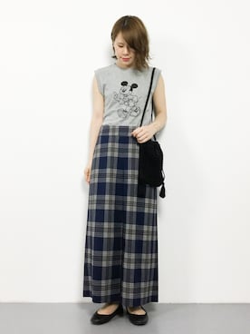 「ミッキー」｜natsumiさん（レディース・160cm）の夏コーディネート