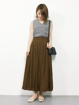 「PLAIN CLOTHING（プレーンクロージング）のアイテム（バッグ）」を使った、natsumiさん（レディース・160cm）の夏コーディネート