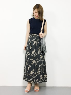 「LA ROCCA（ラロッカ）のアイテム」を使った、natsumiさん（レディース・160cm）の夏コーディネート