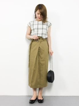 「Te chichi（テチチ）のアイテム」を使った、natsumiさん（レディース・160cm）の夏コーディネート