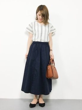 「PLAIN CLOTHING（プレーンクロージング）のアイテム」を使った、natsumiさん（レディース・160cm）の夏コーディネート