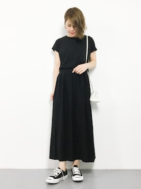 「HusHusH（ハッシュアッシュ）のアイテム」を使った、natsumiさん（レディース・160cm）の夏コーディネート