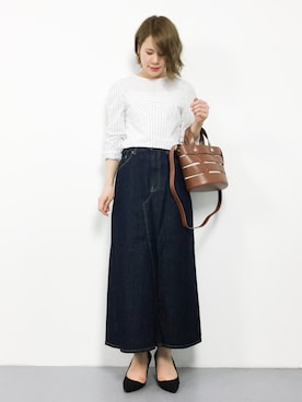 「Donnaruma（ドンナルンマ）のアイテム」を使った、natsumiさん（レディース・160cm）の夏コーディネート