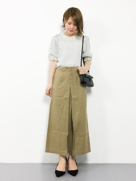 「&. NOSTALGIA（アンドドットノスタルジア）のアイテム」を使った、natsumiさん（レディース・160cm）の夏コーディネート