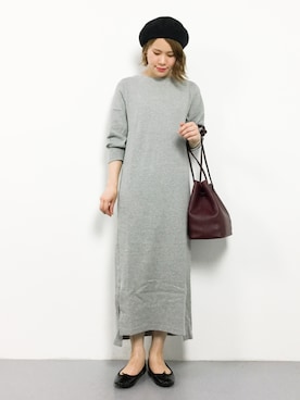 「Bab Bou Jeloud（バブブージュルード）のアイテム（ワンピース）」を使った、natsumiさん（レディース・160cm）の秋コーディネート