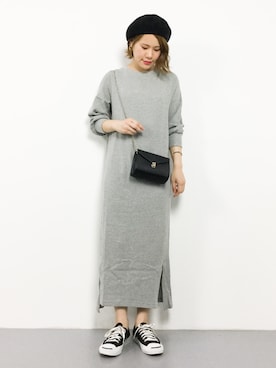 「Bab Bou Jeloud（バブブージュルード）のアイテム（ワンピース）」を使った、natsumiさん（レディース・160cm）の秋コーディネート