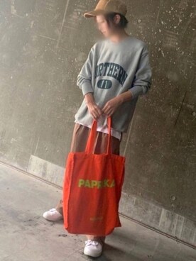 「Simplicite（サンプリシテ）のアイテム（スウェット）」を使った、⭐︎nao⭐︎さん（レディース・158cm）の秋コーディネート