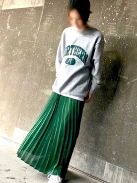 「Simplicite（サンプリシテ）のアイテム（スウェット）」を使った、⭐︎nao⭐︎さん（レディース・158cm）の秋コーディネート