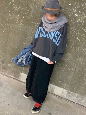 「CLOUDNINE（クラウドナイン）のアイテム（パンツ）」を使った、⭐︎nao⭐︎さん（レディース・158cm）の冬コーディネート