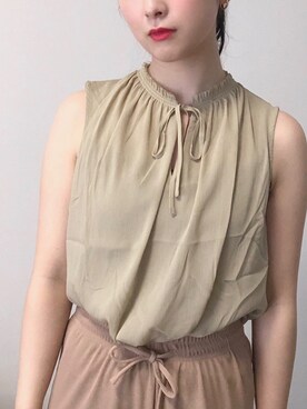 「ATTRANGS（アットランス）のアイテム」を使った、Reさん（レディース・159cm）の夏コーディネート